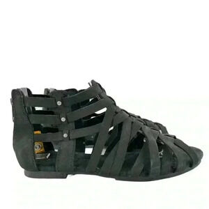 Cat womens sandals size 6 37 black Napa leather strappy
Gladiator